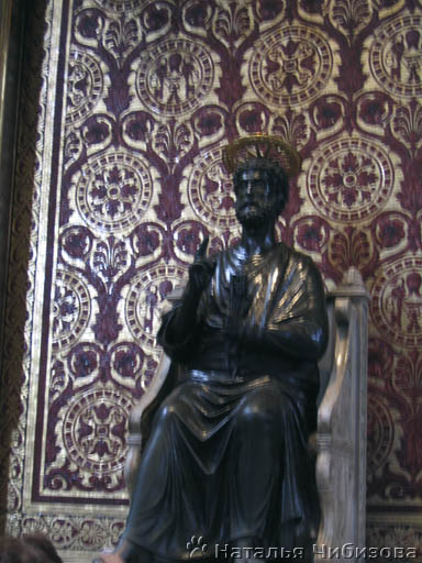 Rome. The Сathedral of Saint Peter. The statue of Saint Peter