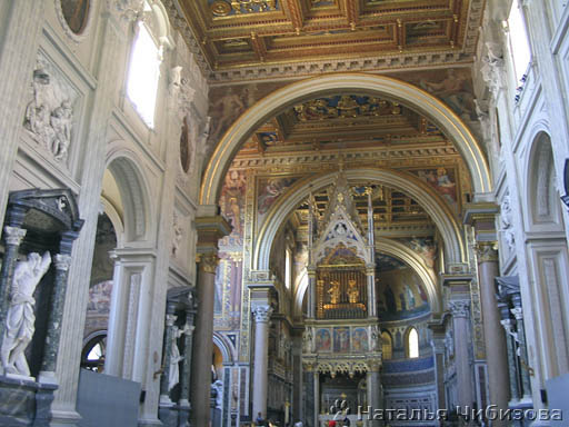 Rome. The Сathedral of San Giovanny in Laterano. The interior