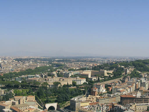 Rome. The view of the city from the Сathedral of Saint Peter