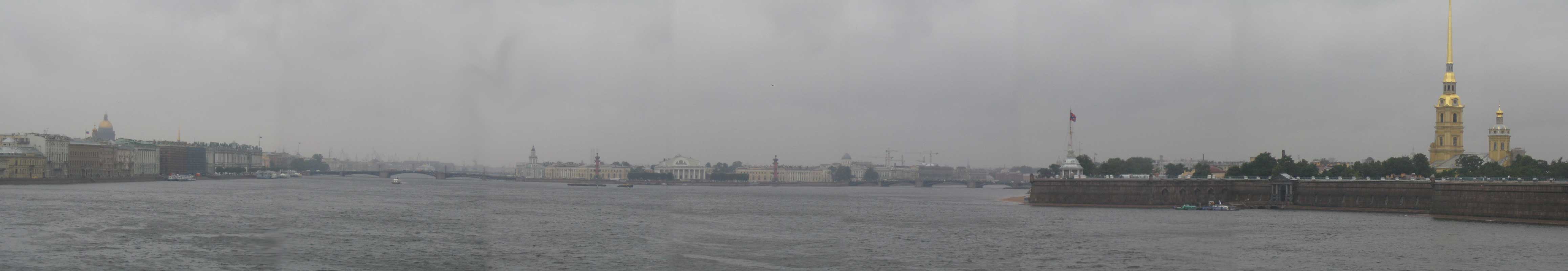 The panorama from the bridge Troitskij