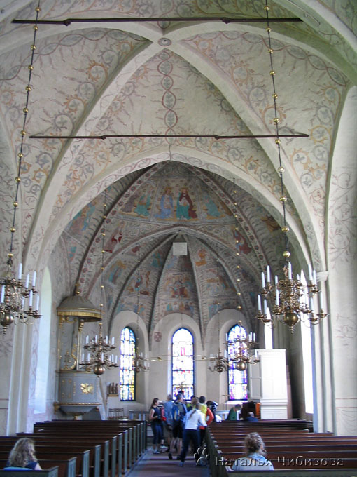 L'interior della chiesa luterana