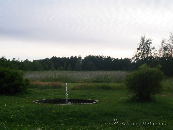 Аланды. Фонтан в кемпинге в Фёглё