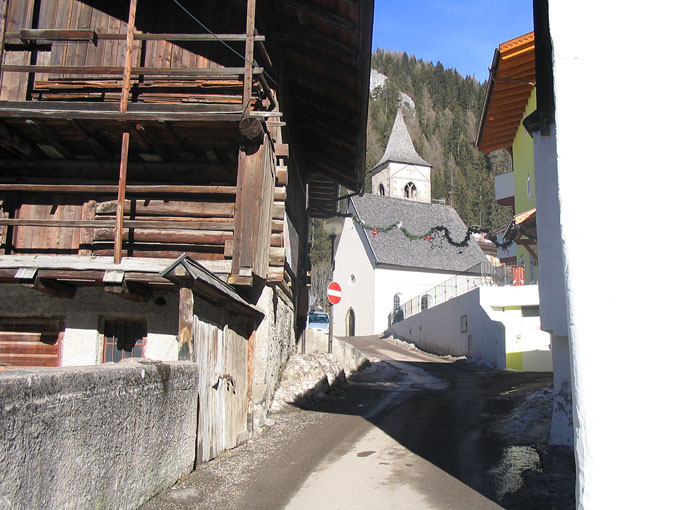 Canazei. A small street