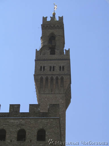 Florence. The tower of the Townhall