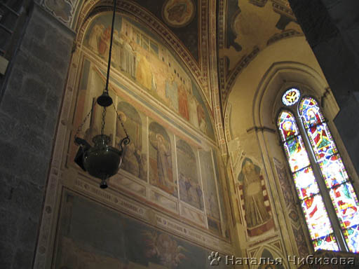 Firenze. La chiesa Santa Croce. L'interno