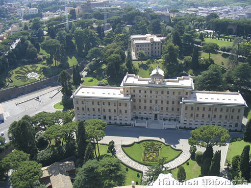 Roma. La veduta di Vaticano dalla Cattedrale San Pietro