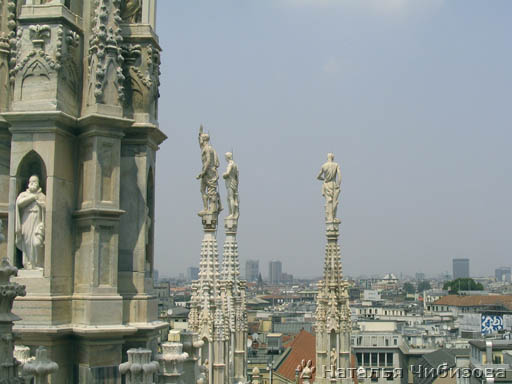 Milano. Sul tetto del Duomo