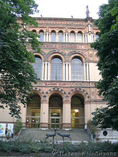 Milano. Il museo della storia naturale in Giardini Pubblichi