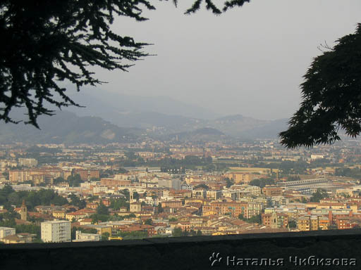 Bergamo. La veduta della città