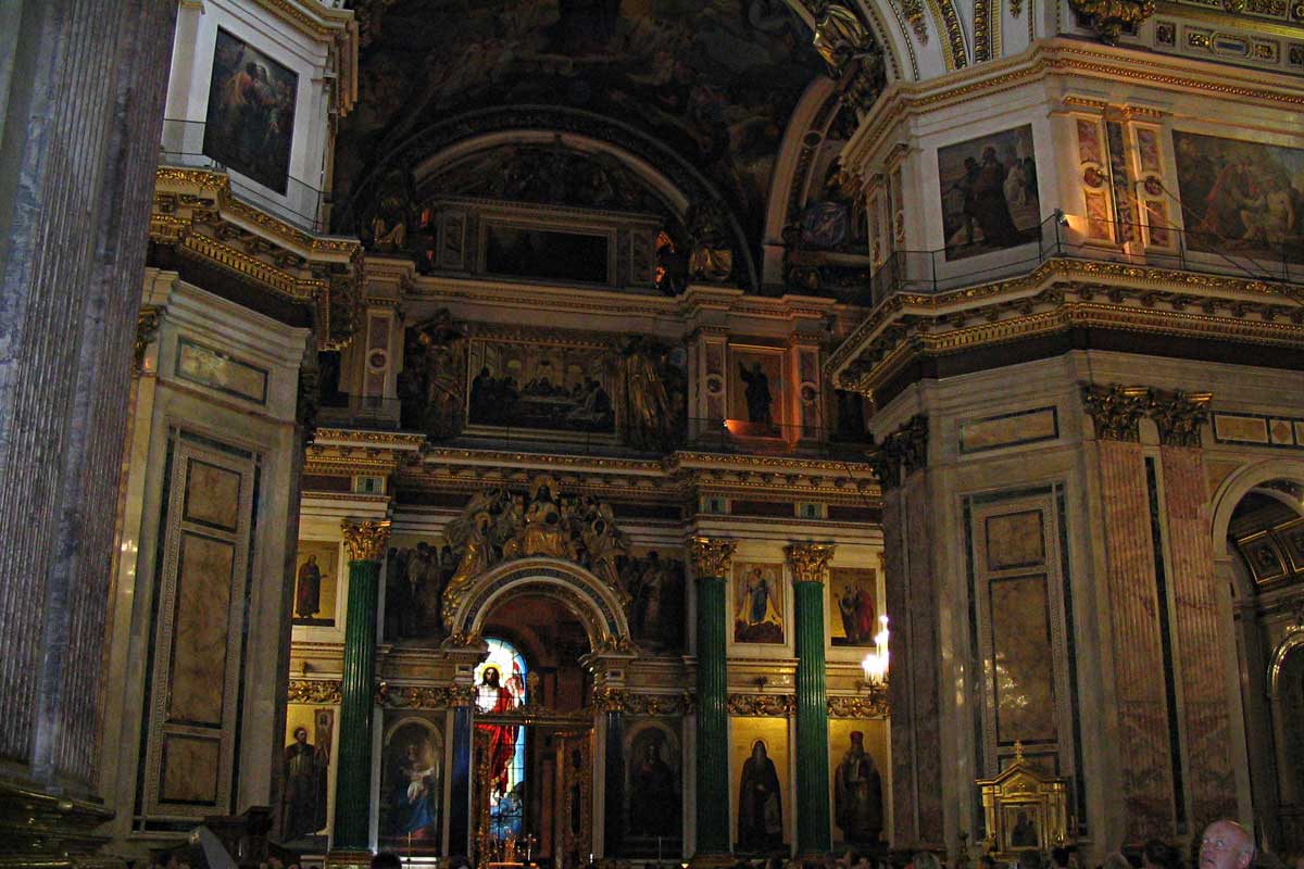 The Isaak Cathedral. The interior