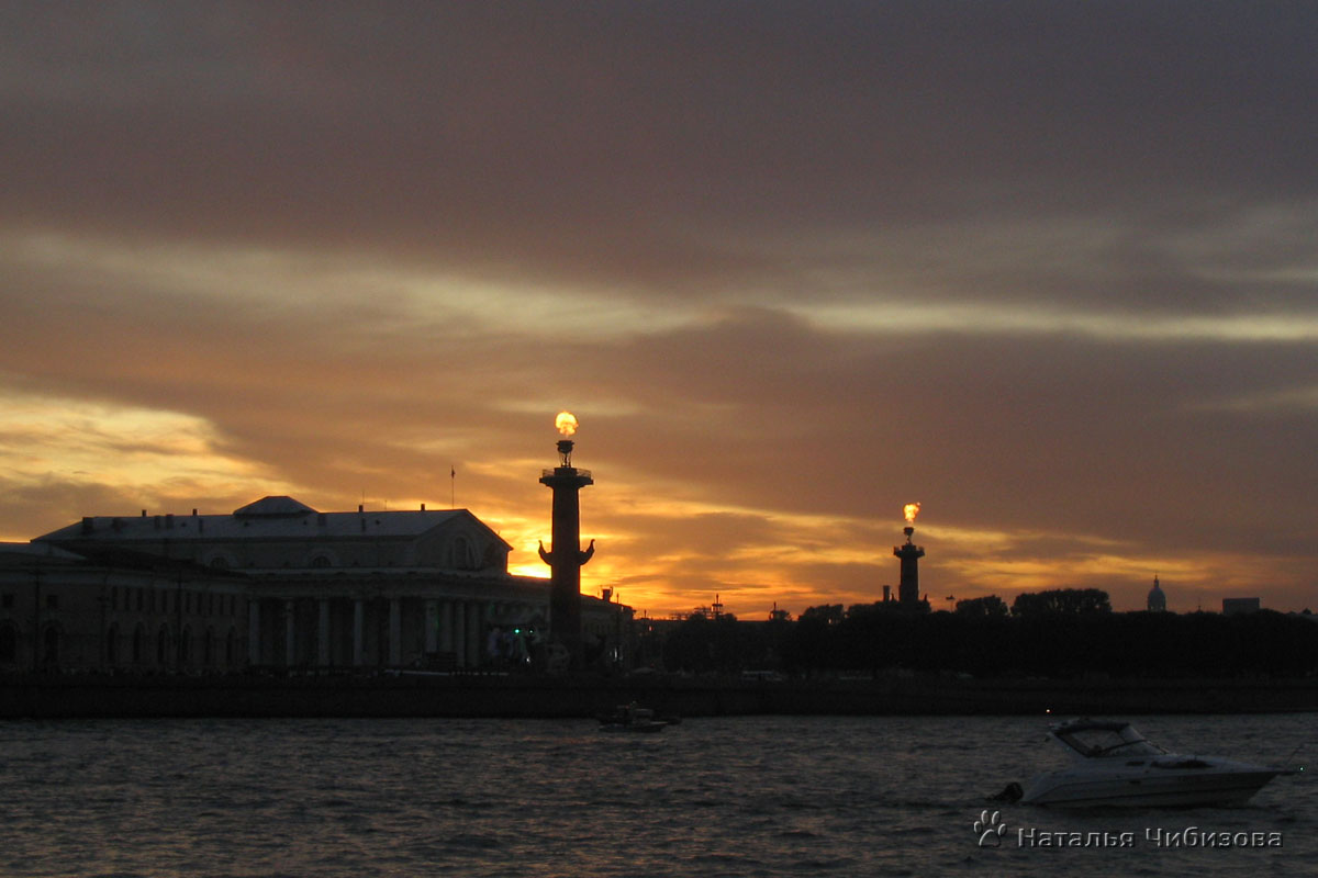 The fires on the Rostral columns